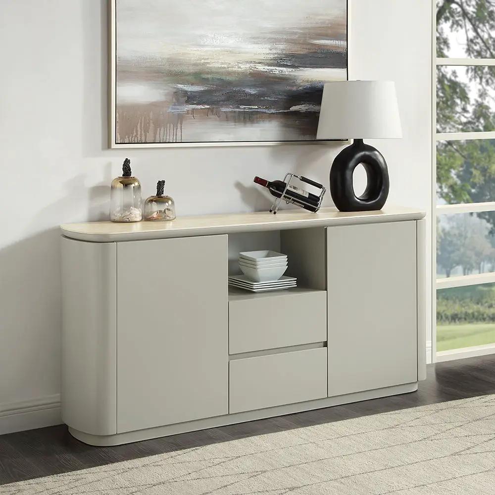 Ingram - Server - Ceramic Top & Light Gray by Unique Piece Furniture