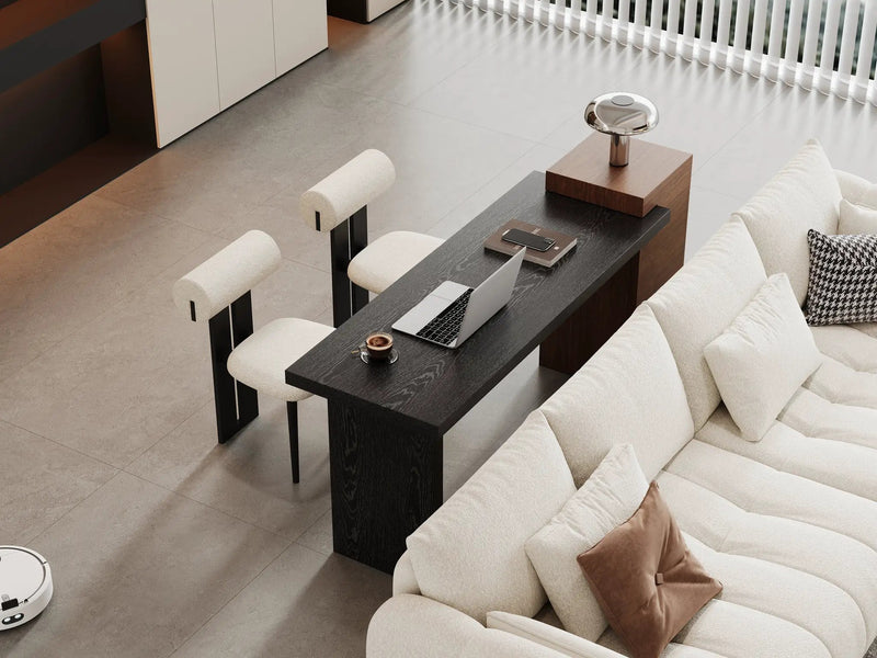 Modern Two-Tone Sofa Side Table by HouseOfZazla