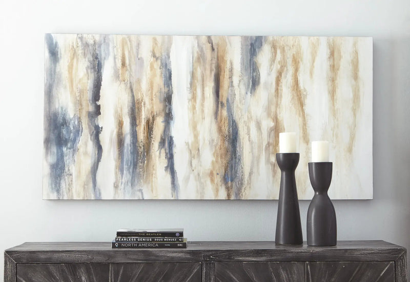 Joely - Wall Art - Blue / Tan by Unique Piece Furniture