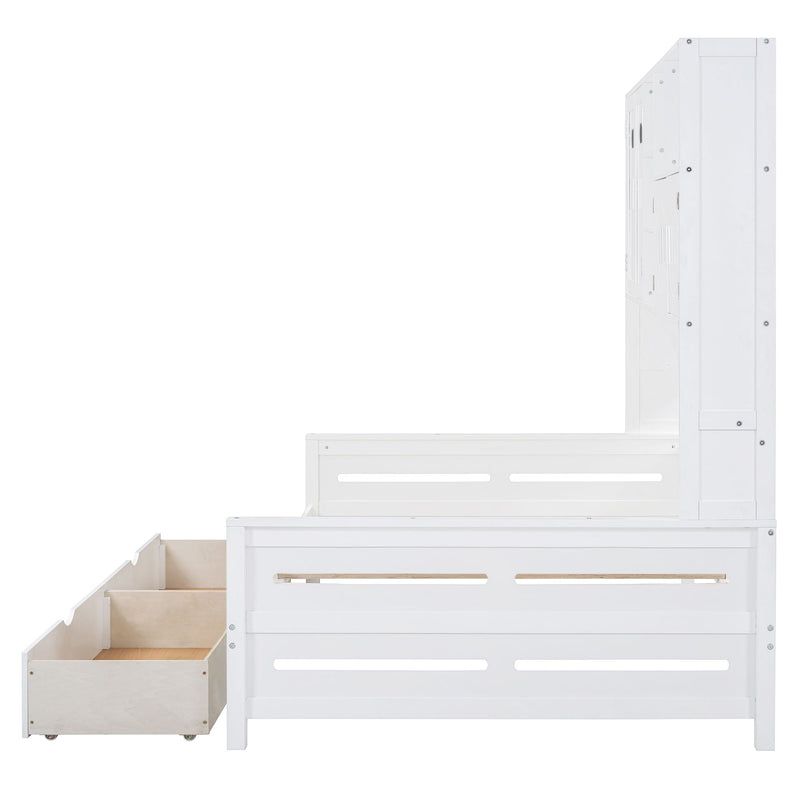 Daybed With All-In-One Cabinet And Shelf by HouseOfZazla