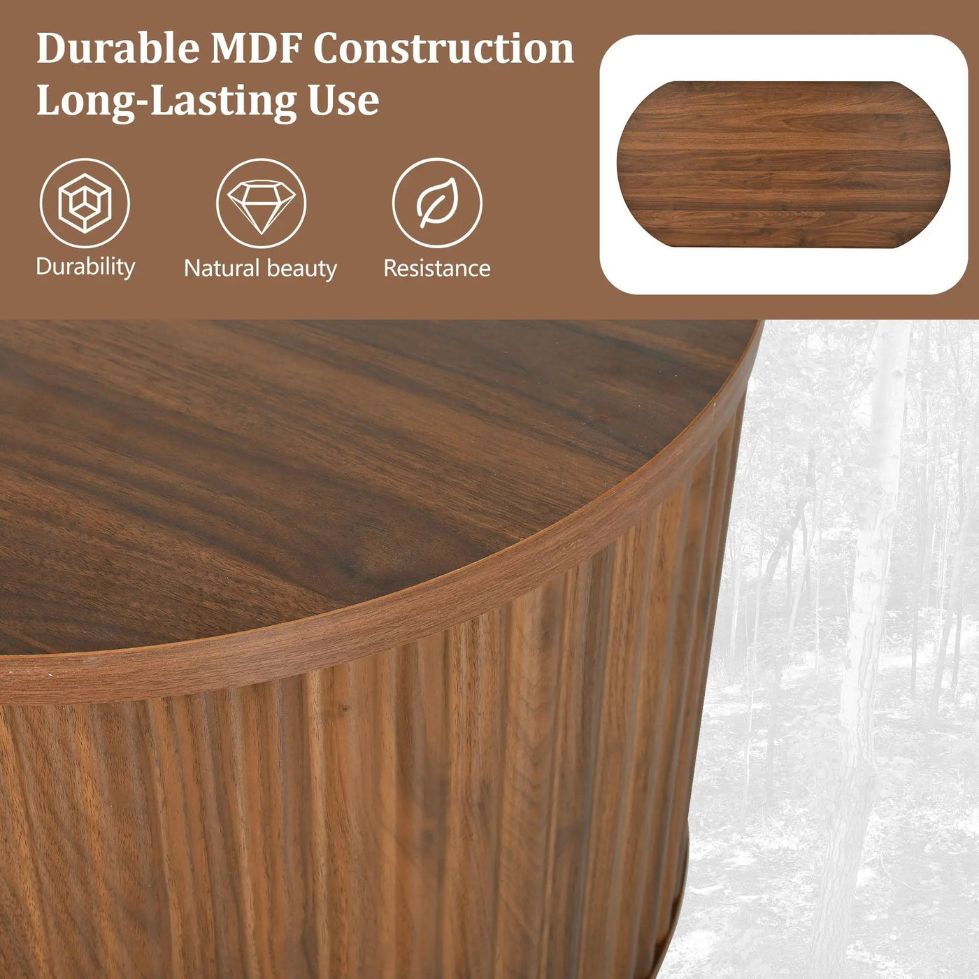 Lift Top Coffee Table With Hidden Compartment, Modern Oval Lift Tabletop For Home Living Room by Unique Piece Furniture