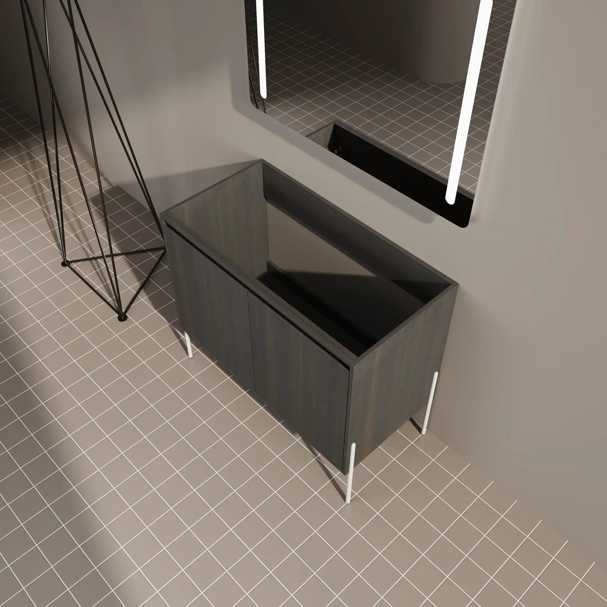 Freestanding Bathroom Vanity & Soft Close Cabinet Doors by Unique Piece Furniture