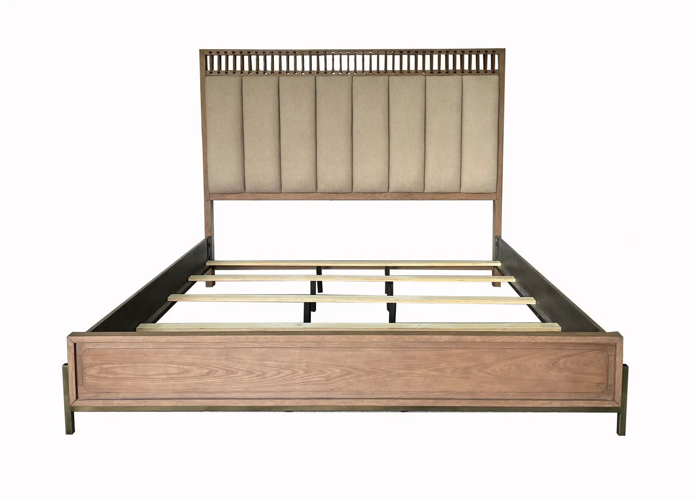 Elegant Design Upholstered And Strap Panel Bed by HouseOfZazla
