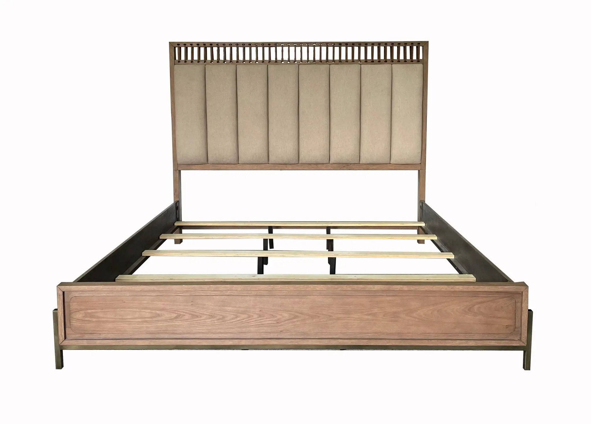 Elegant Design Upholstered And Strap Panel Bed by HouseOfZazla