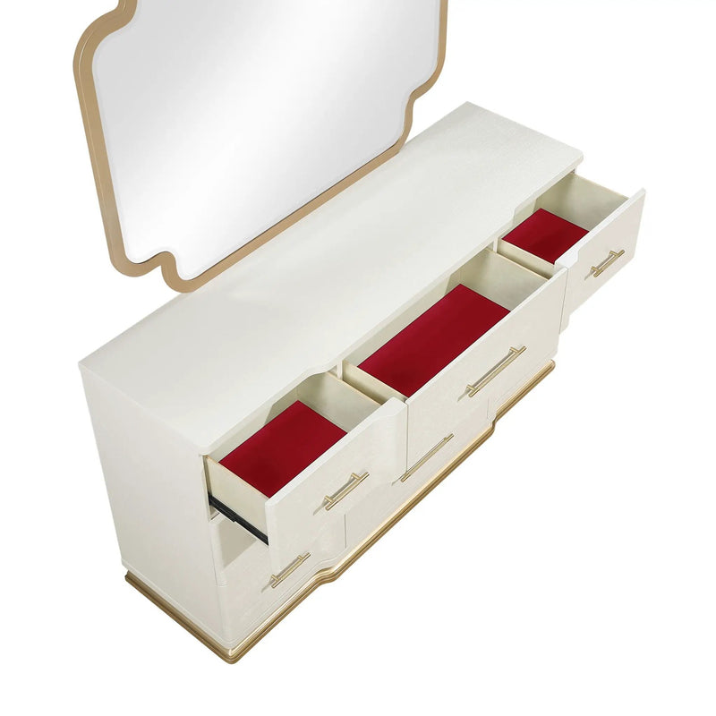 Lexington - 9 Drawer Dresser - Beige by HouseOfZazla