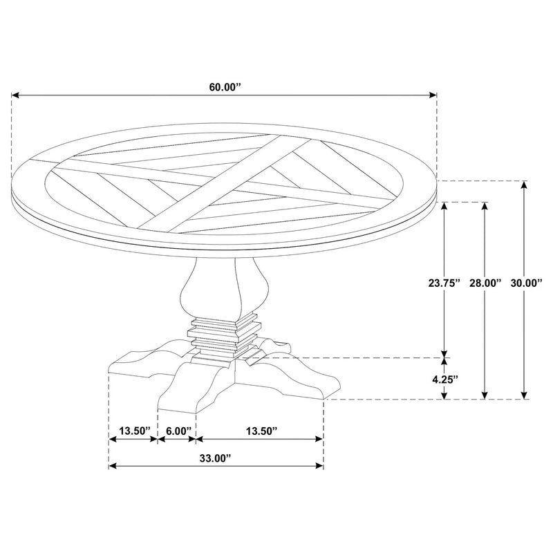 Rhea - Round Dining Table - Rustic by HouseOfZazla