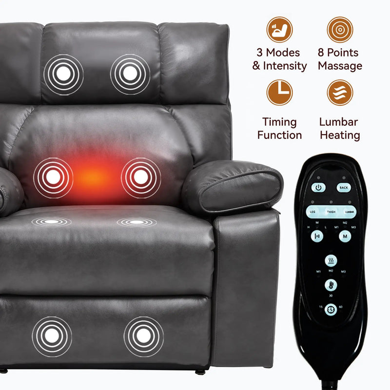 ComfortMax Dark Oversized Lift Recliner Chair by HouseOfZazla