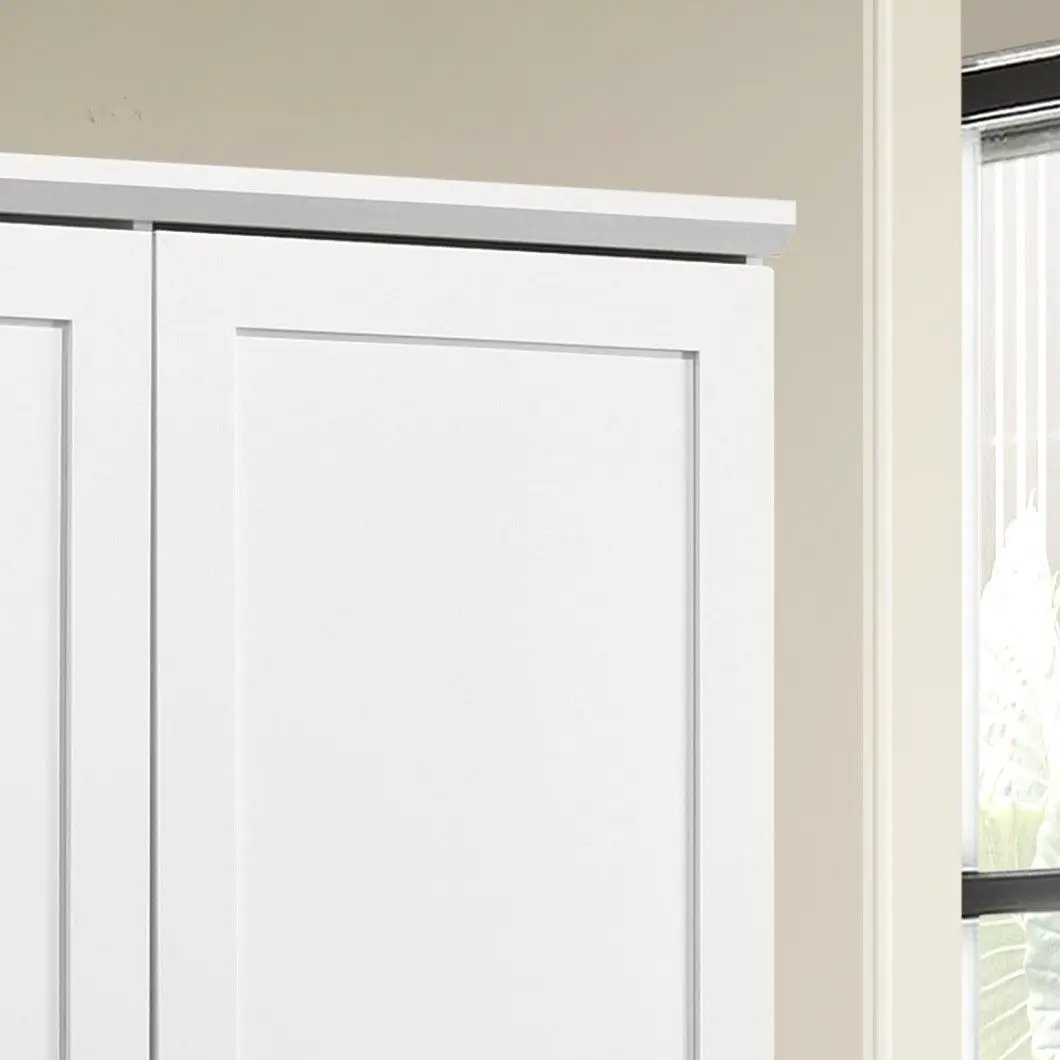 Lincoln - Storage Cabinet With Swing Out Storage Door - White by Unique Piece Furniture