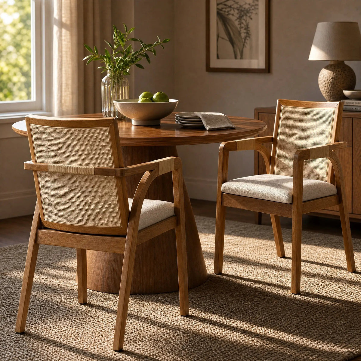 Dining Arm Chairs Set of 2 by HouseOfZazla