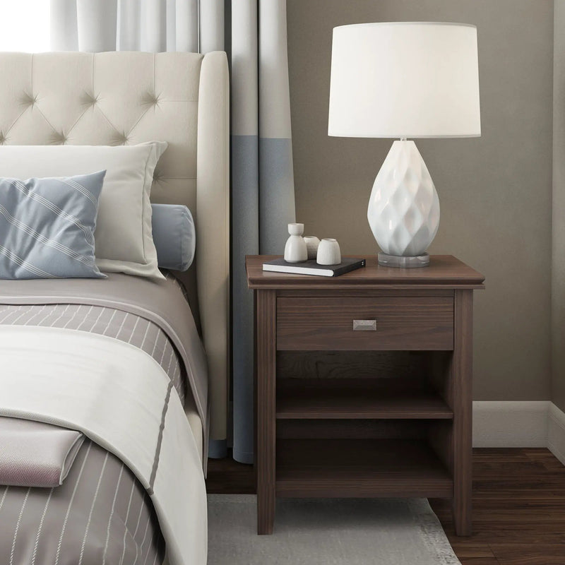 Artisan - Bedside Table - Warm Walnut Brown by Unique Piece Furniture