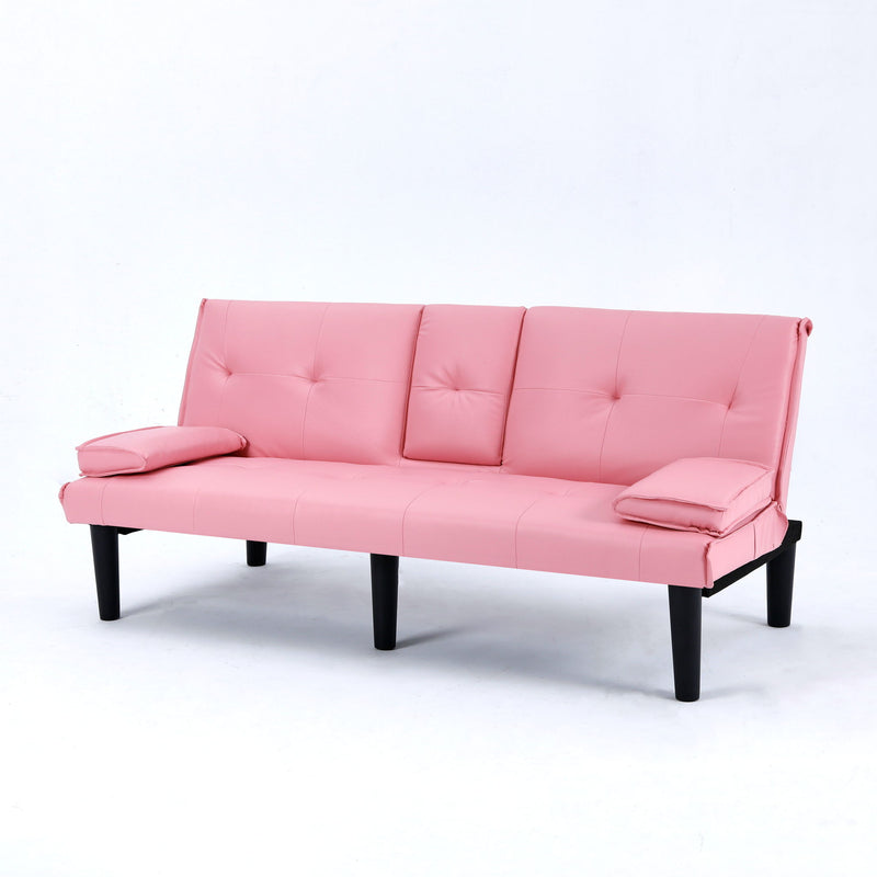 Sofa Bed With Foldable Design And Cup Holder by HouseOfZazla