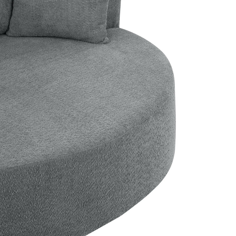 360° Swivel Accent Barrel Chair With 3 Removable Pillows For Living Room by HouseOfZazla