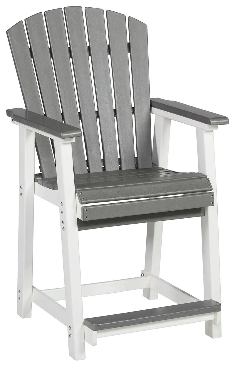Transville - Barstool (Set of 2) - Gray / White by Unique Piece Furniture