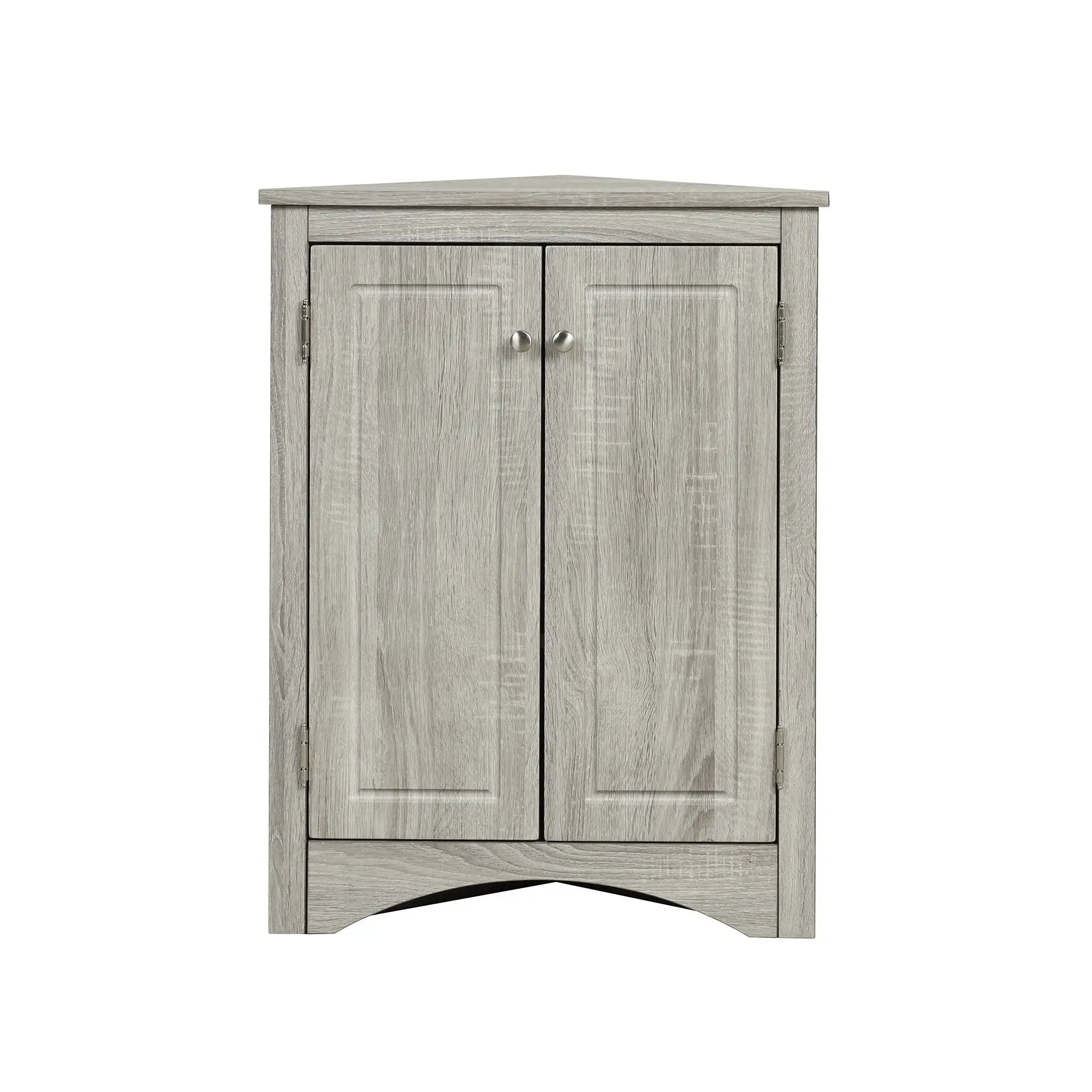 Triangle Bathroom Storage Cabinet With Adjustable Shelves, Freestanding Floor Cabinet For Home Kitchen by HouseOfZazla