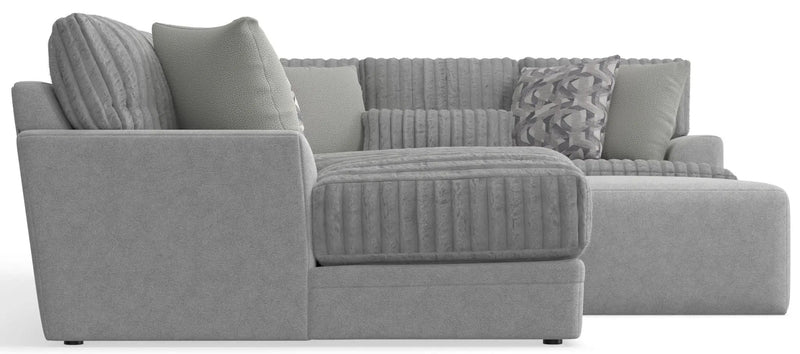 Titan - Sectional With Comfort Coil Seating, Cocktail Ottoman And Accent Pillows Included by Unique Piece Furniture
