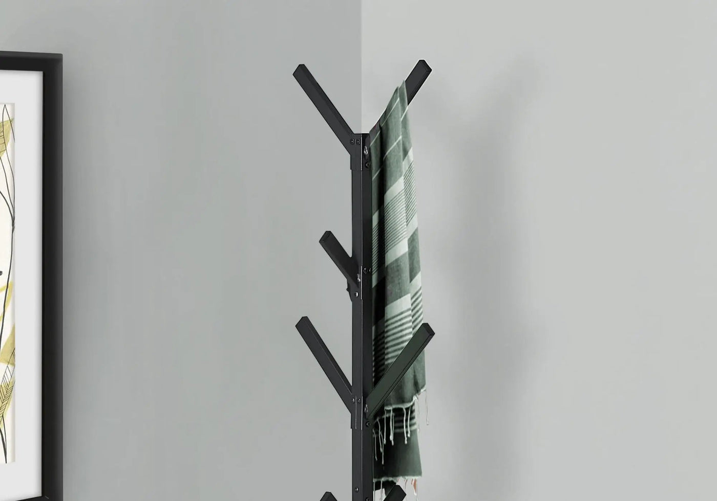 Coat Rack, Hall Tree, Freestanding, 8 Hooks, Entryway, Contemporary & Modern by HouseOfZazla