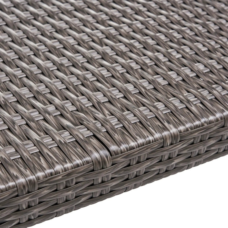 Savannah - Outdoor Wicker And Ottoman - Gray by HouseOfZazla