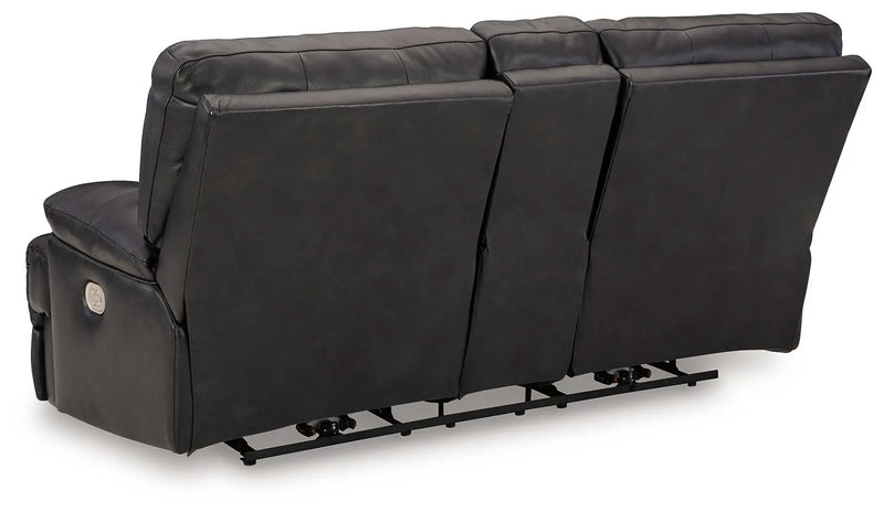 Mountainous - Power Reclining Loveseat With Console /Adj Headrest - Eclipse by Unique Piece Furniture
