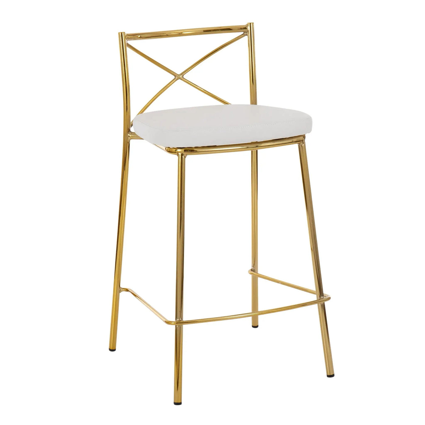 Modern Charlotte - Contemporary Fixed Height Counter Stool (Set of 2) by HouseOfZazla