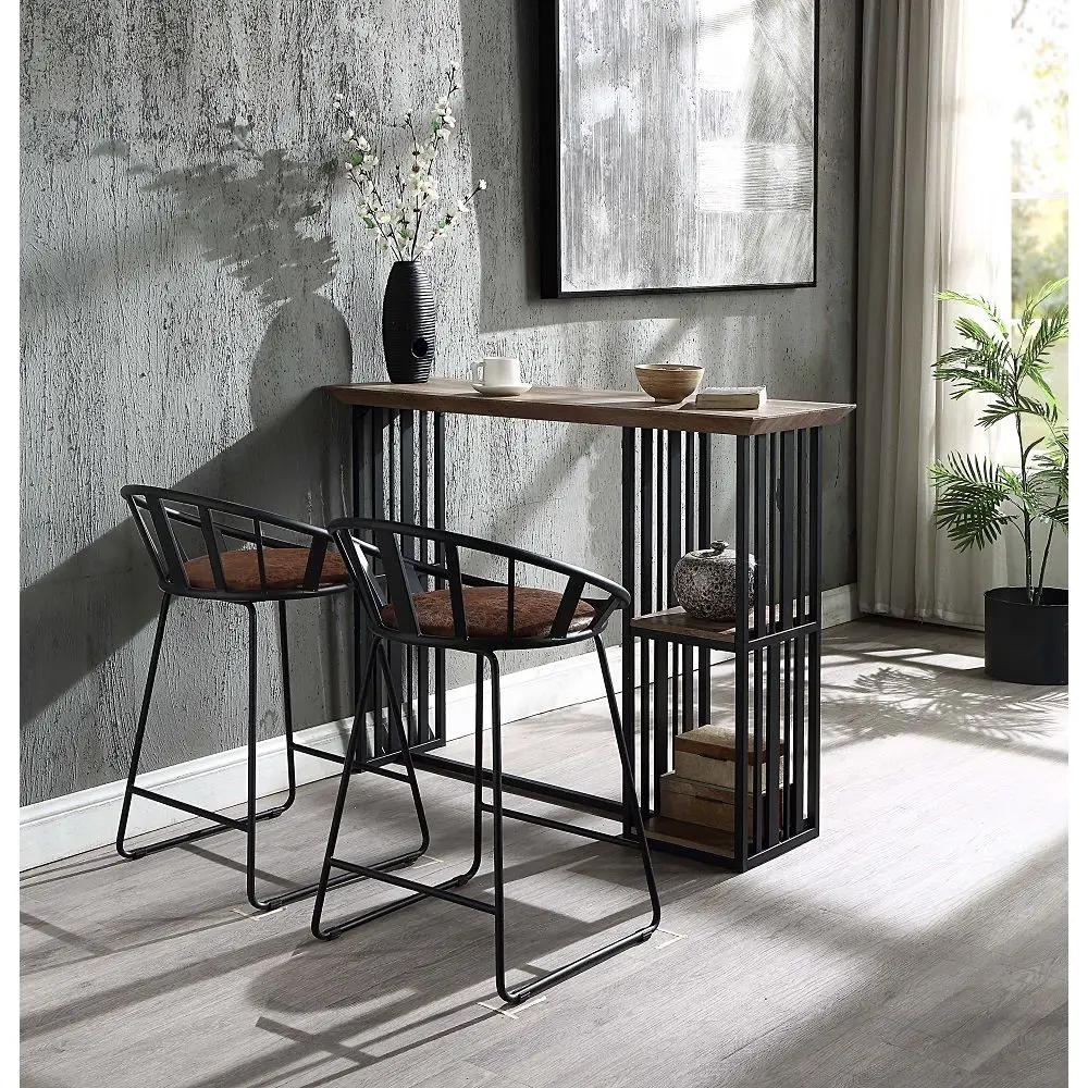 Zudora - Counter Height Chair (Set of 2) - Synthetic Leather & Black by Unique Piece Furniture