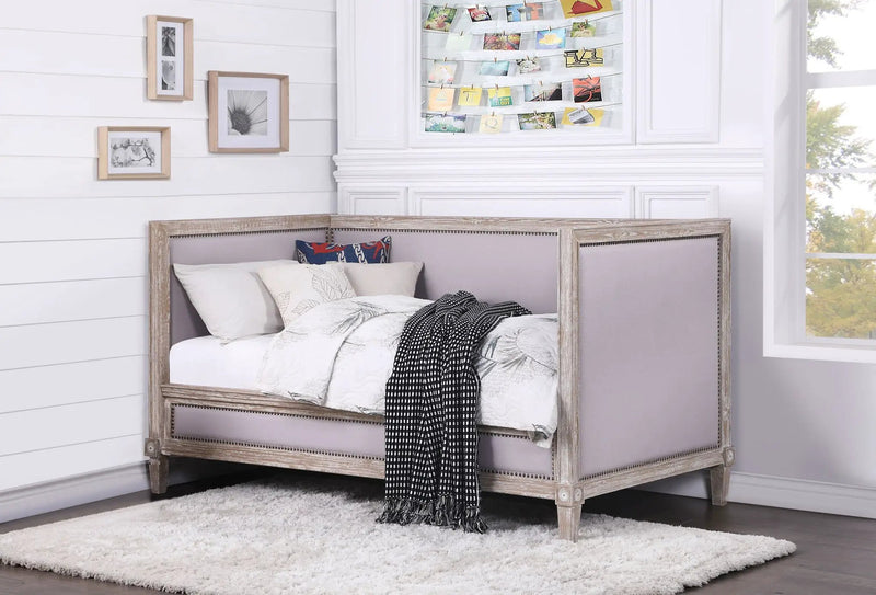 Charlton - Twin Daybed - Beige / Weathered Oak by Unique Piece Furniture