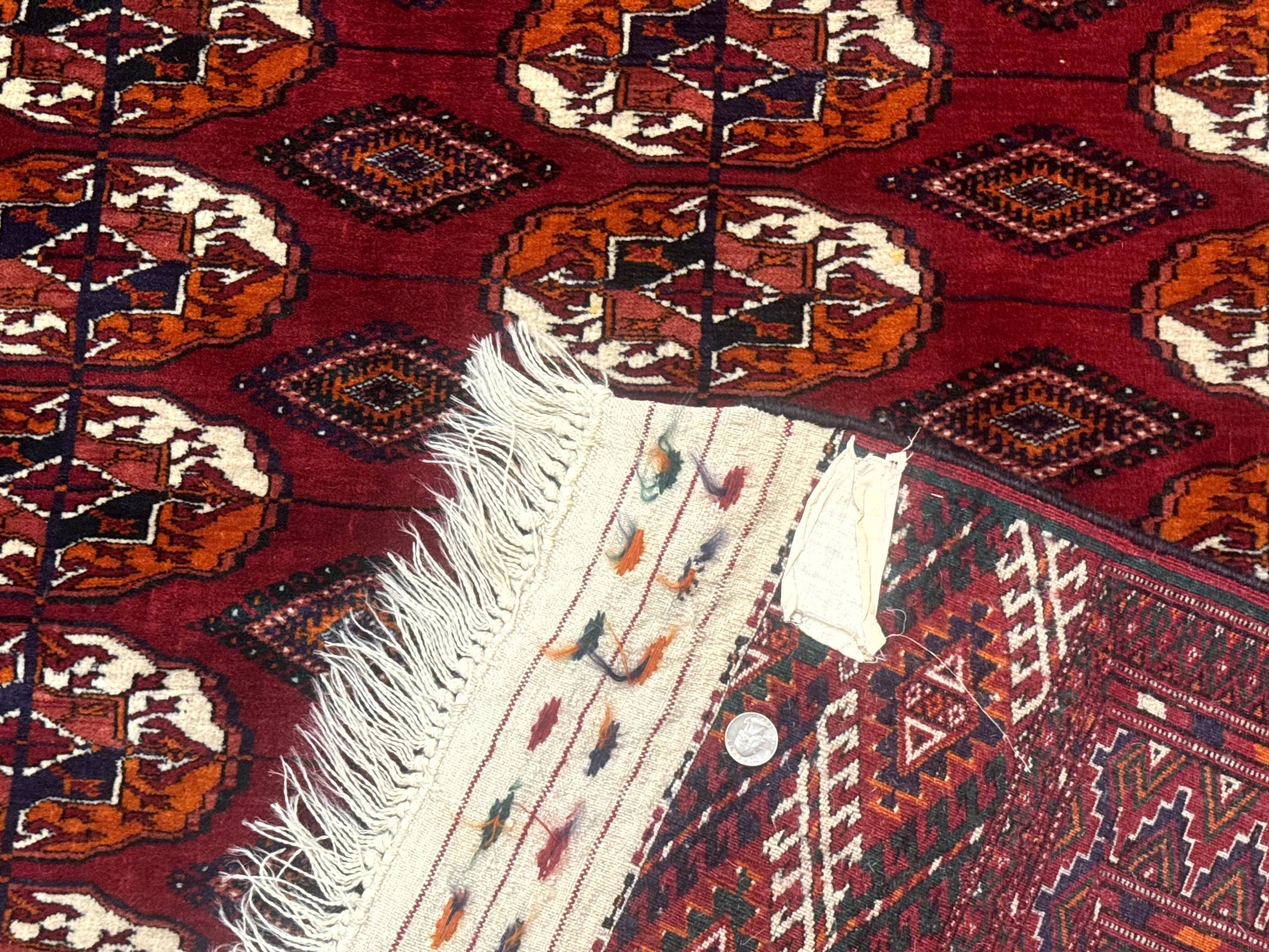 Persian Turkoman Rug 7x9, Red Tribal Carpet by Jewel Rugs