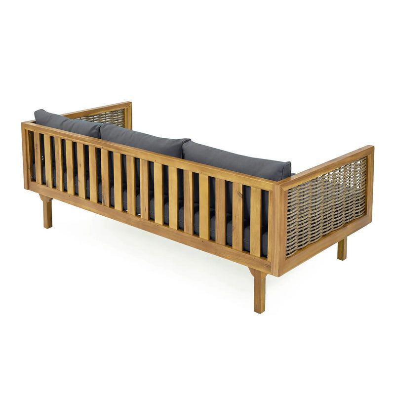 Claremont 3 Seater Daybed With Rattan Arms by HouseOfZazla