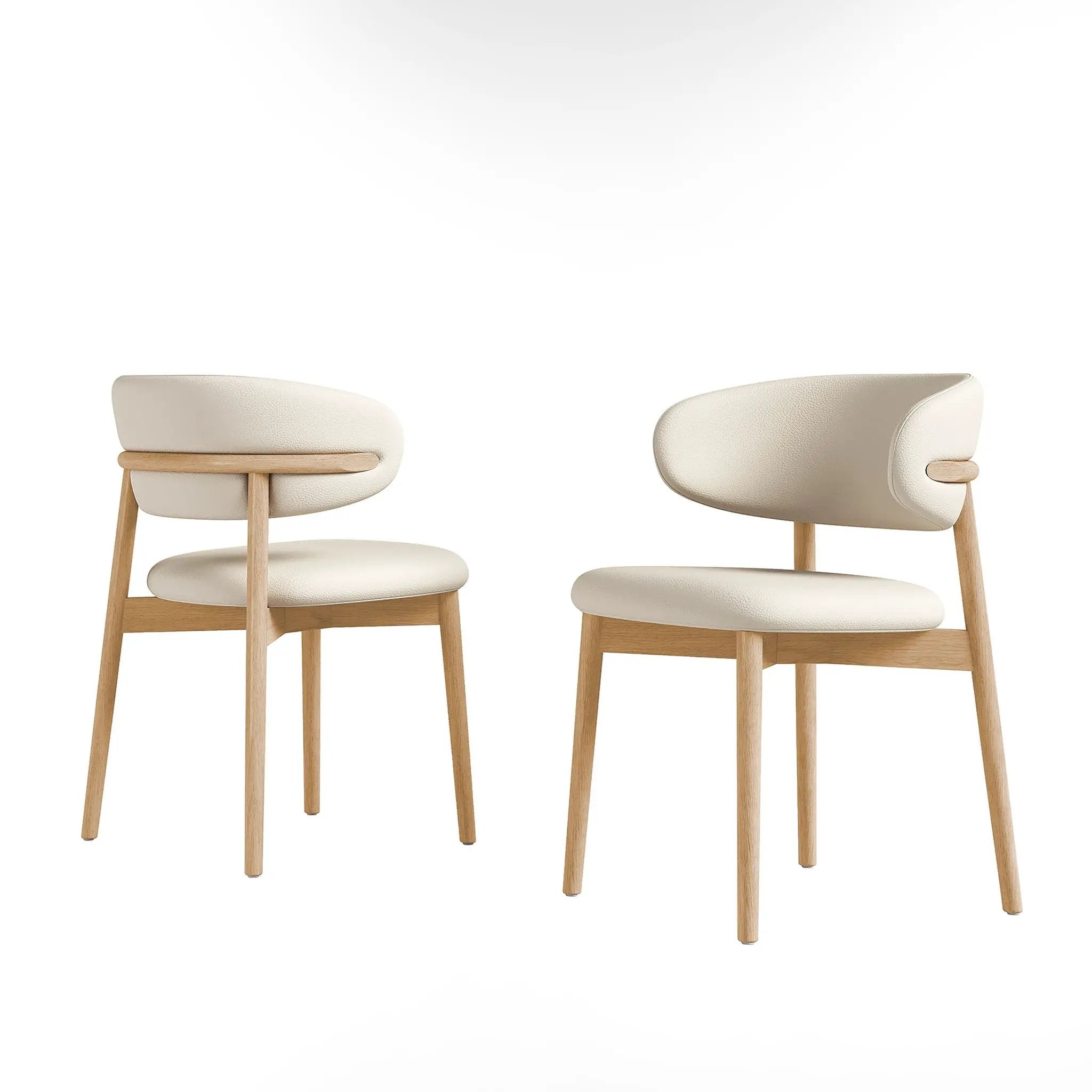 Dining Chair For Dining Room, Kitchen (Set of 2) - White by HouseOfZazla