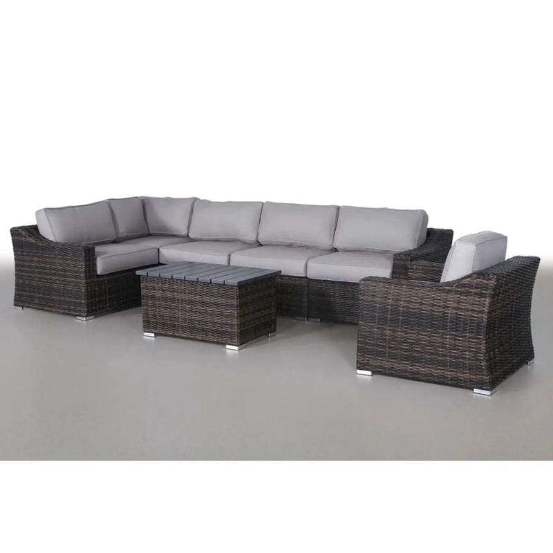 Stylish Sofa Seating Group With Cushions Perfect For Outdoor Gatherings by Unique Piece Furniture