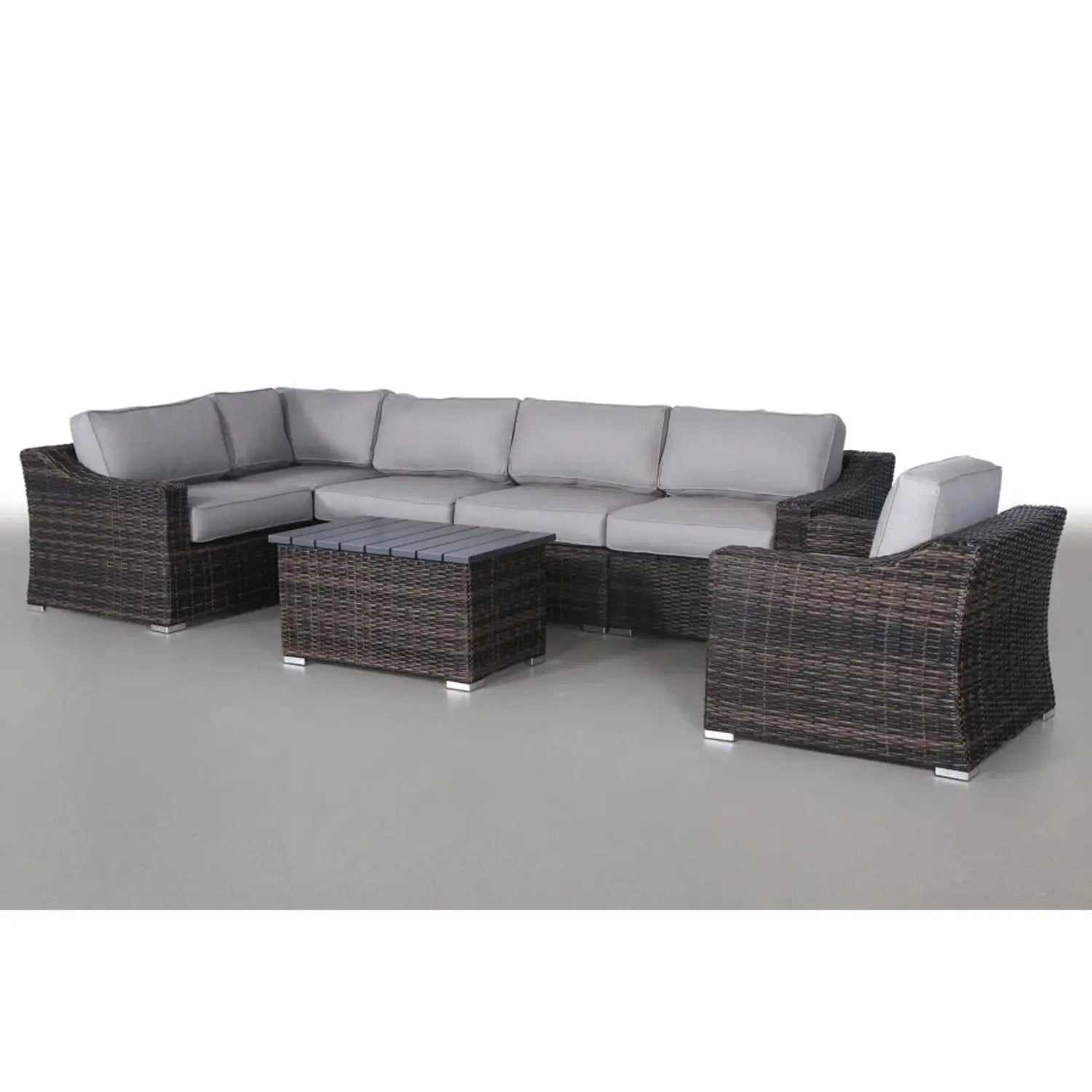 Stylish Sofa Seating Group With Cushions Perfect For Outdoor Gatherings by HouseOfZazla