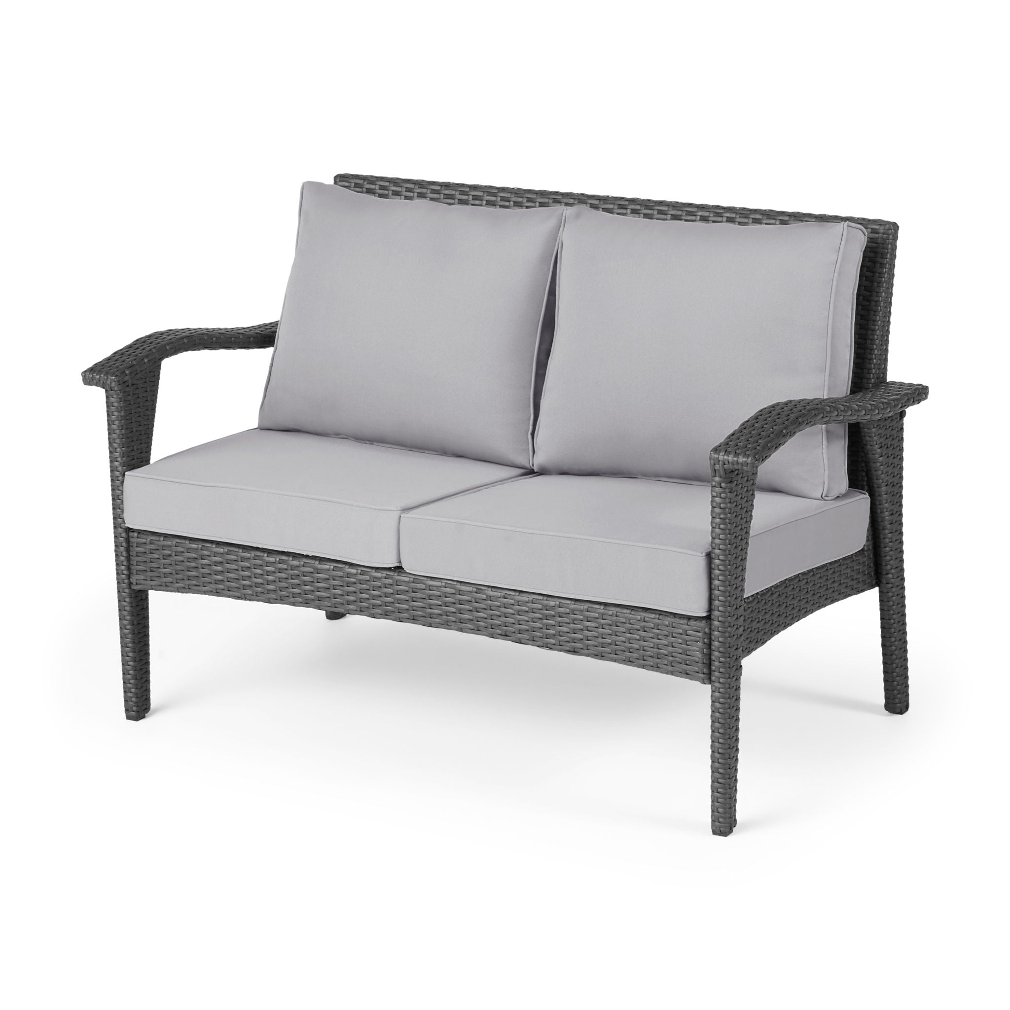Honolulu Loveseat - Gray / Silver by HouseOfZazla