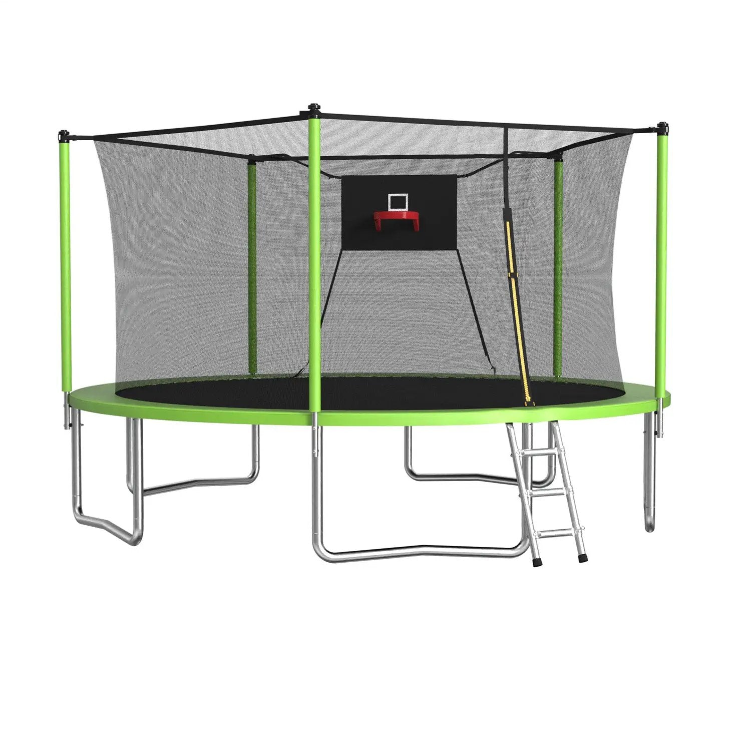 14FT Sports Fitness Trampoline with Enclosure Net by HouseOfZazla