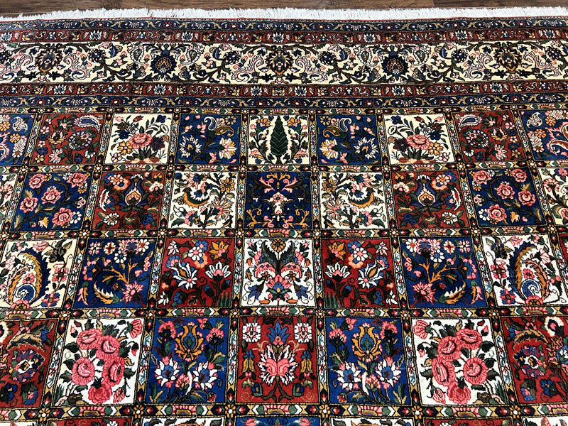 Persian Bakhtiari Rug 10x14, Multicolor Khesti Panel Design by Jewel Rugs