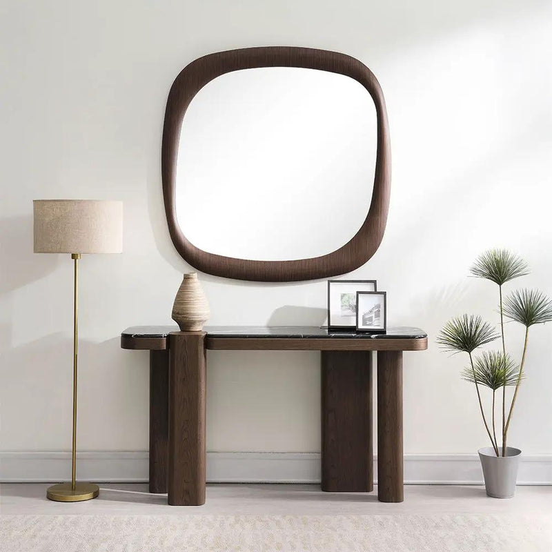 Dana - Accent Mirror - Dark Walnut by Unique Piece Furniture