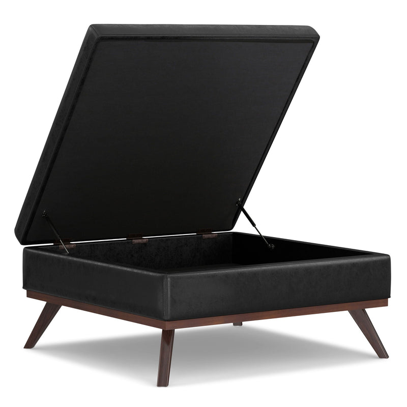 Owen - Multifunctional Square Coffee Table Storage Ottoman by HouseOfZazla