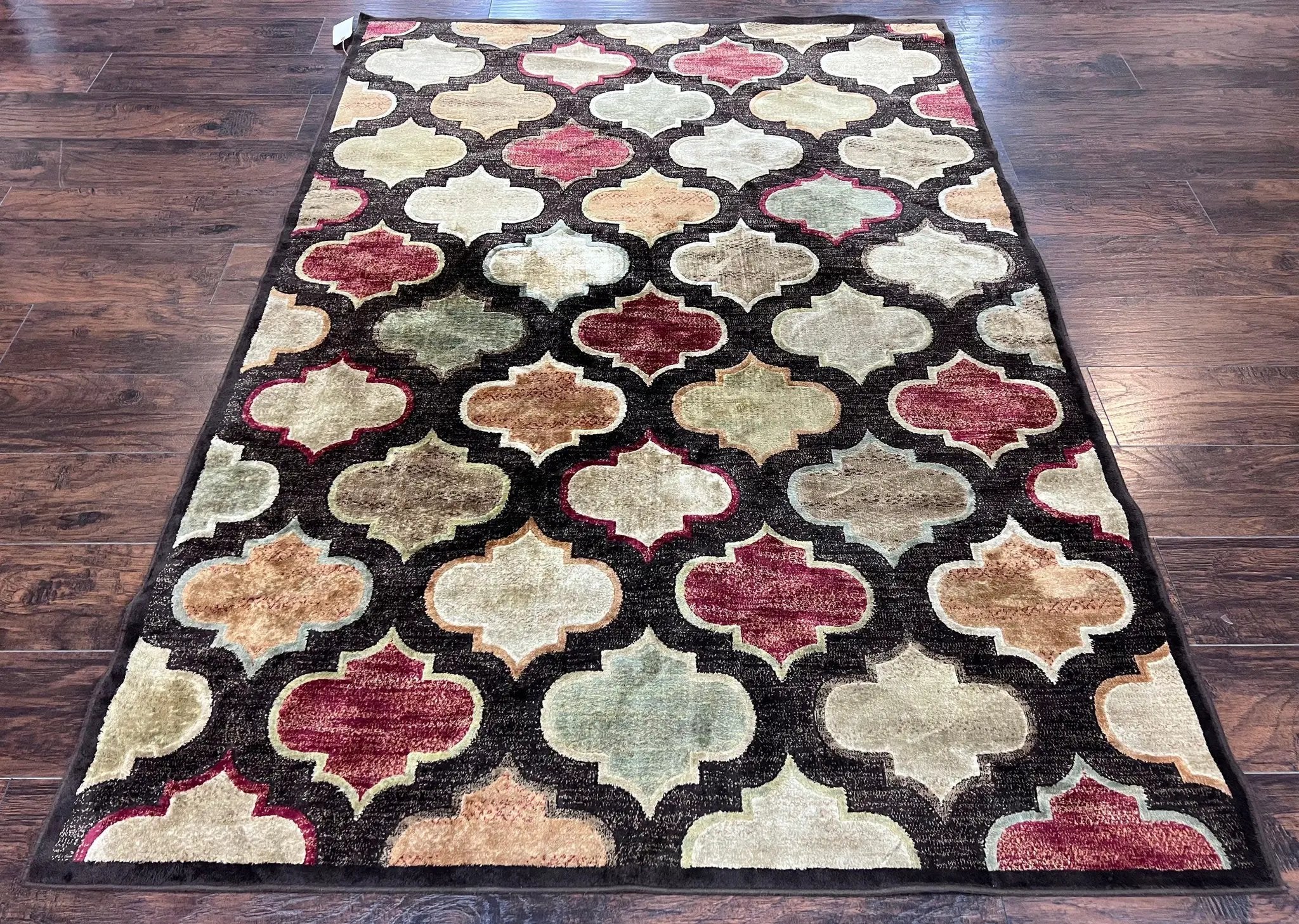 Panel Design Rug 5x7, Multicolor Contemporary Area Rug, Small Living Room Rug by Jewel Rugs