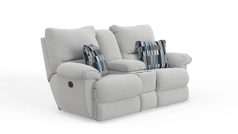 Lenny - Power Lay Flat Reclining Console Loveseat by Unique Piece Furniture
