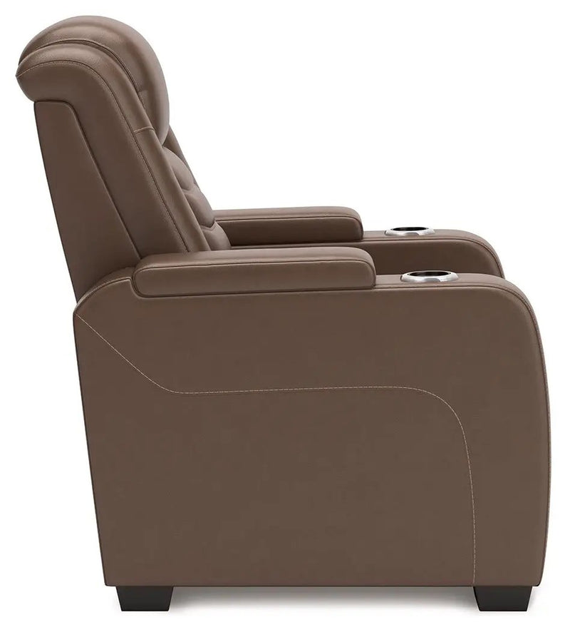 High Impact - Power Recliner / Adj Headrest - Tobacco by Unique Piece Furniture