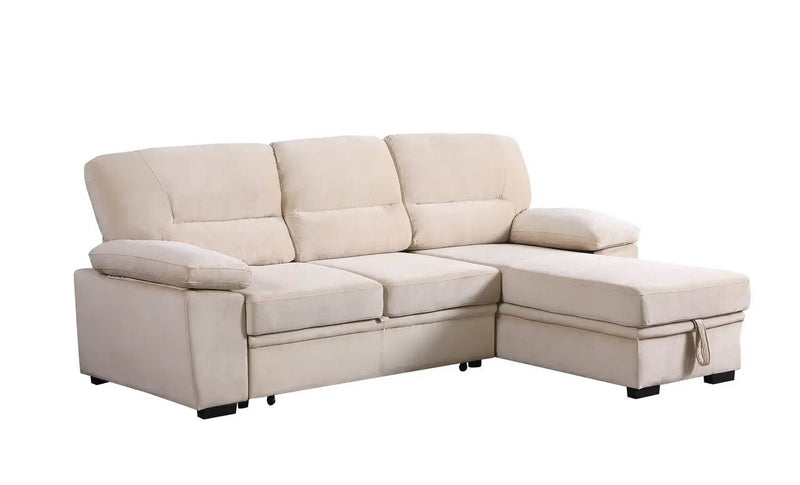 Kipling - Reversible Sleeper Sectional Sofa Chaise by HouseOfZazla