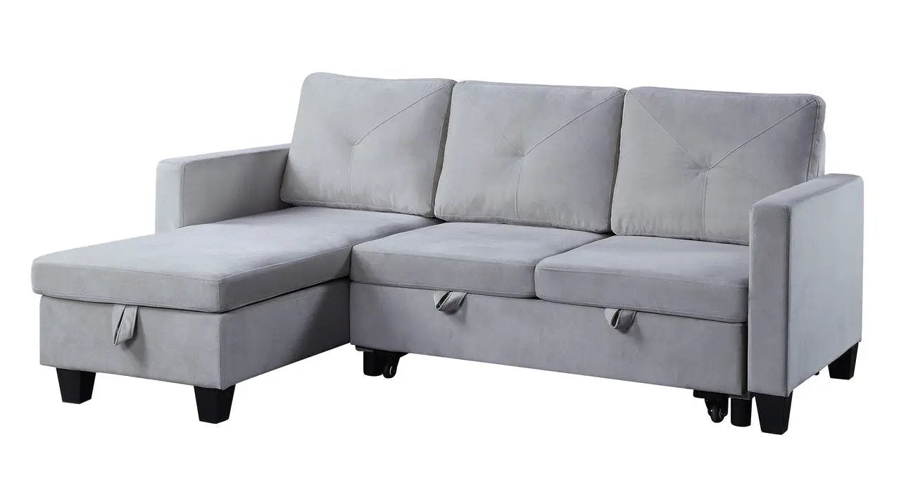 Nova - Reversible Sleeper Sectional Sofa With Storage Chaise by Unique Piece Furniture