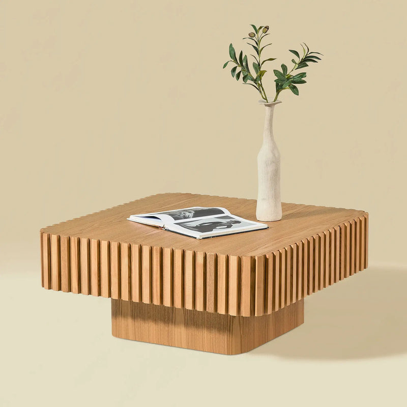 31.5 Inch Modern Handcraft Drum Coffee Table by HouseOfZazla