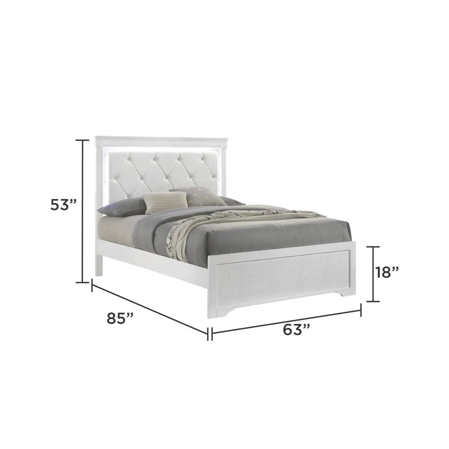 Blaze - Bedroom Set With LED Headboard by HouseOfZazla