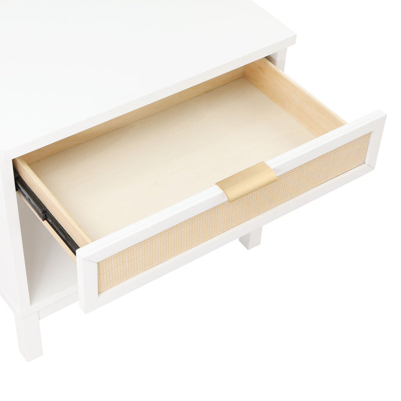 Blake - 1 Drawer Nightstand - White by HouseOfZazla