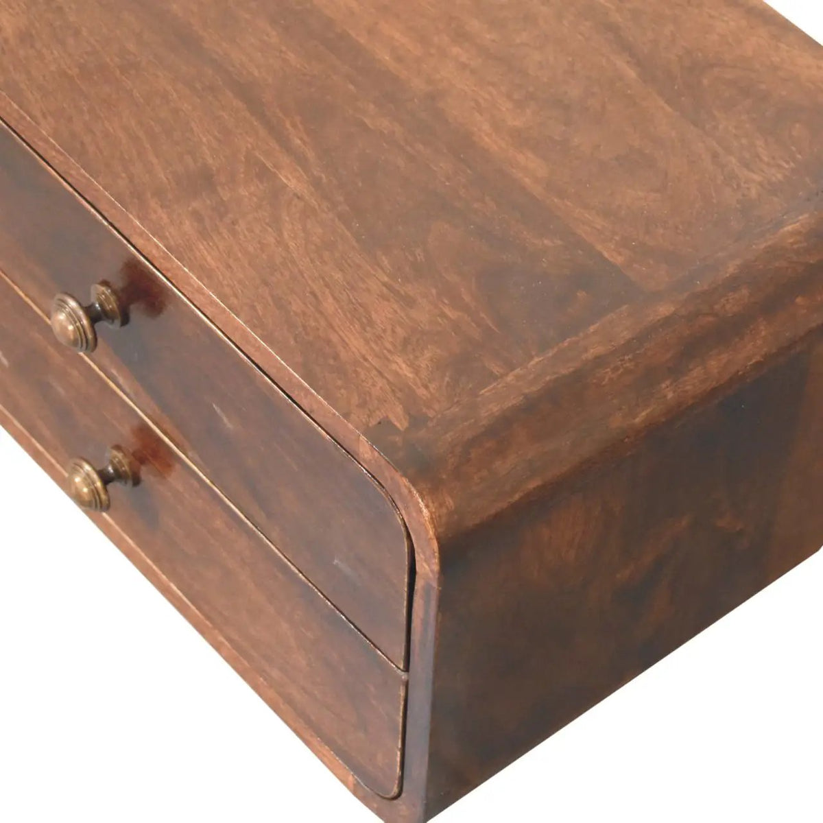 Solid Wood Curved California Nightstand by HouseOfZazla