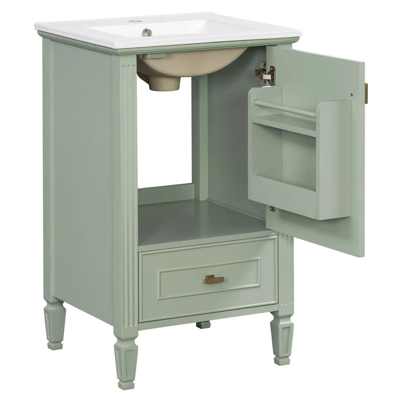 Retro Bathroom Vanity With Sink by HouseOfZazla