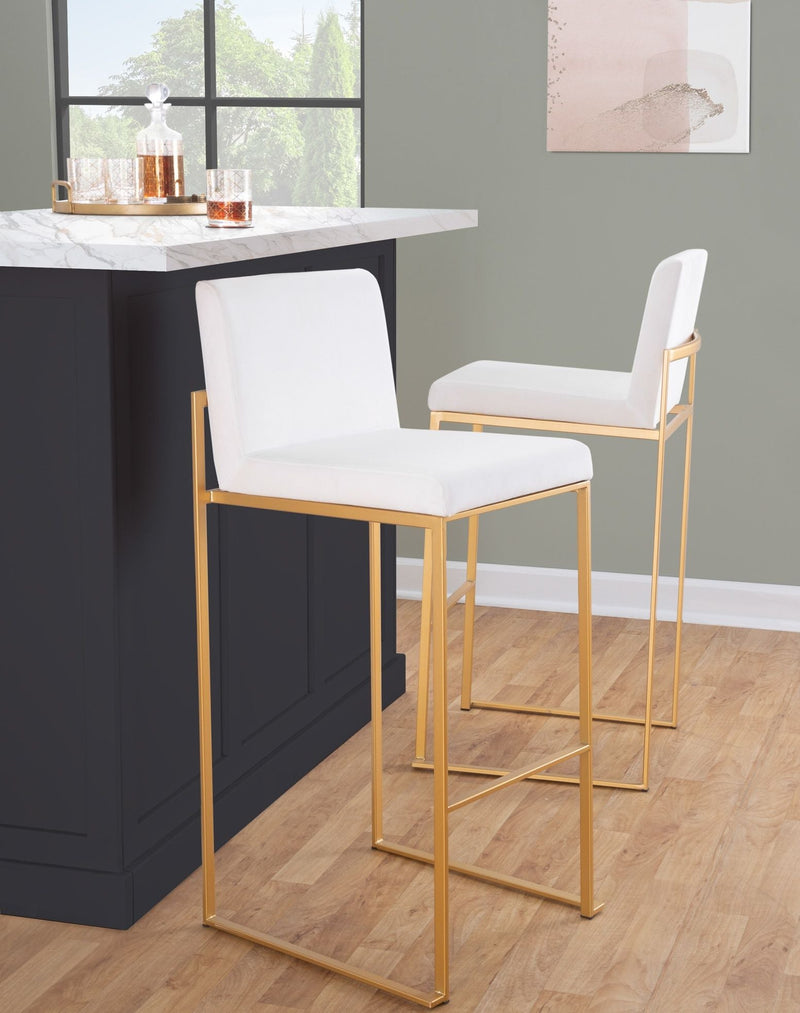 Fuji - Contemporary Design High Back Barstool by Unique Piece Furniture