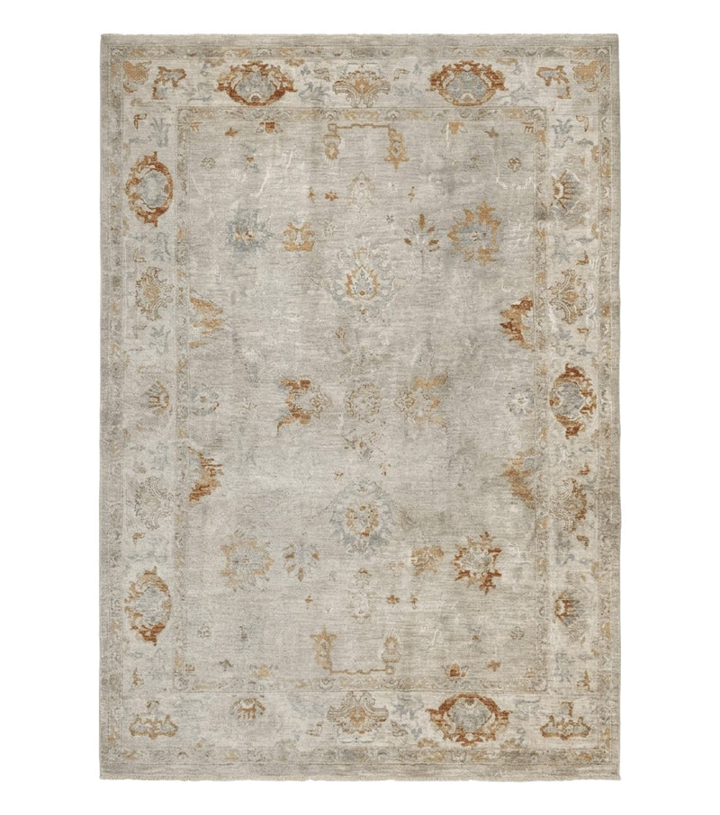 Modern Turkish Oushak Rug 7x9, Netural Colors by Jewel Rugs