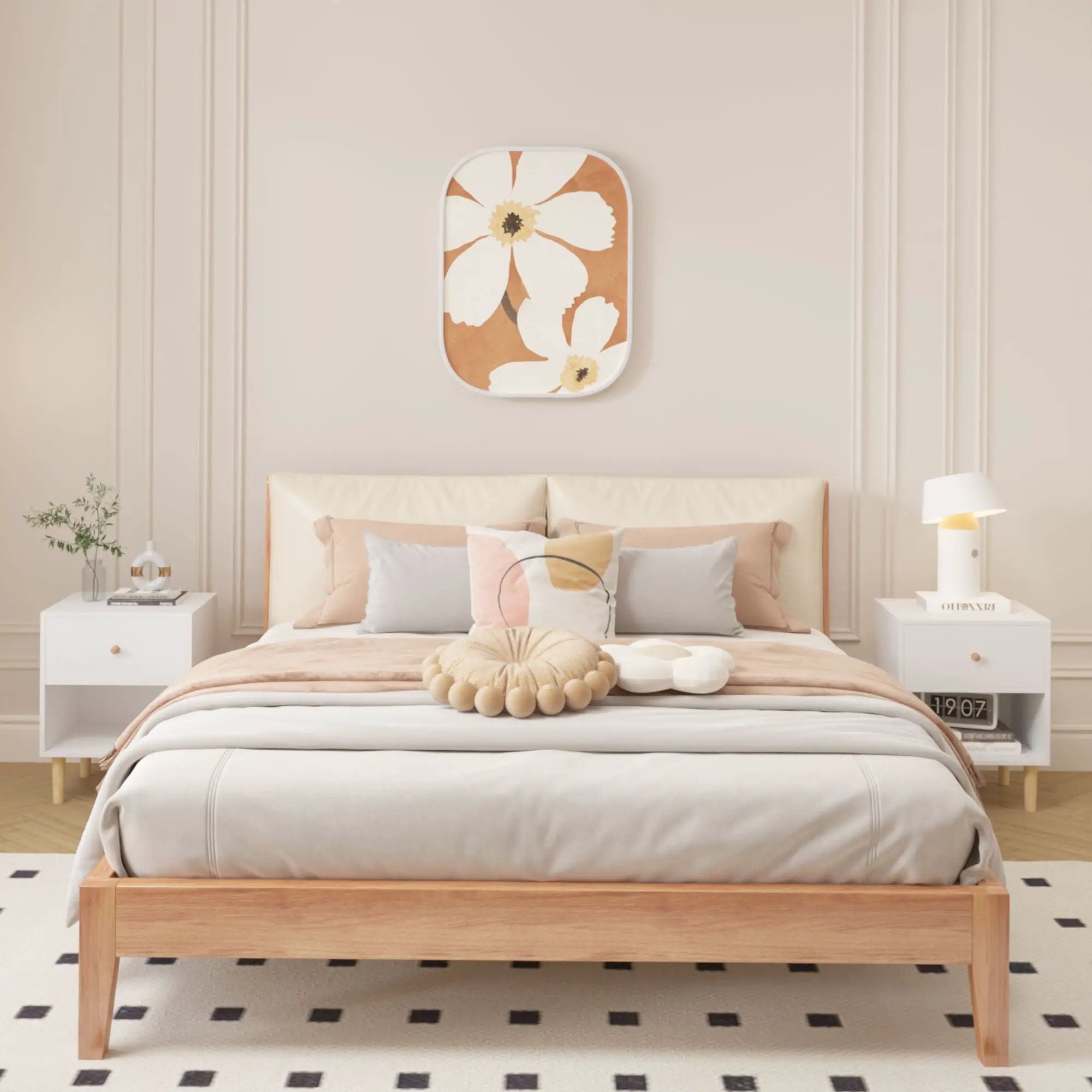 Nightstand With 1 Drawer And 1 Shelf - White by Unique Piece Furniture