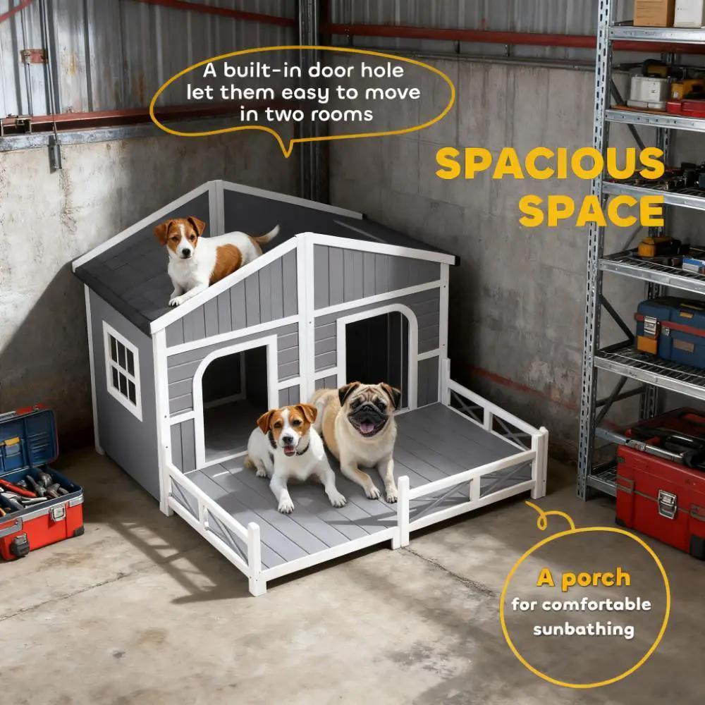 Dog Kennel House Dog House Outdoor by HouseOfZazla