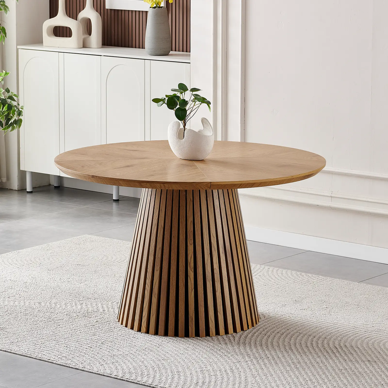 Wooden Dining Table - Modern Round Kitchen Design by HouseOfZazla